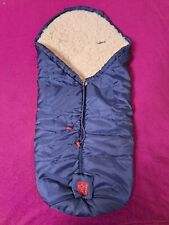 Kaiser Kinderwagen-Fußsack IGLU Lammfell Buggy 6-36 Monat Navyblau Winter/Sommer