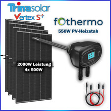 Fothermo Solarthermie Set I 550W Heizstab Fothermo I 4x 500W Trina Solarmodule