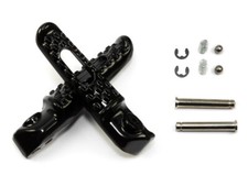 Fußrasten Paar hinten schwarz