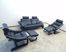 Nelo Kroken Fribytter Garnitur Designersofa Designersessel Ledersessel Sofa