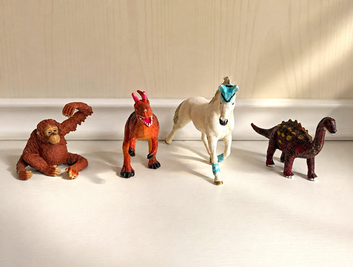 4er set tierfiguren - set,