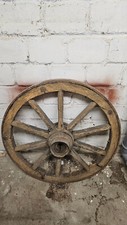 Kutschenrad alt Holz Speichenrad antik  Metalllaufleiste