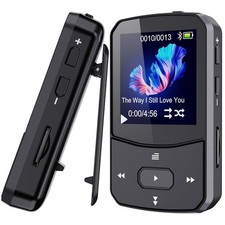 MP3 Player Bluetooth Sport 64 GB mit Clip, HiFi Sound, Radio, Schrittzähler X91