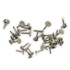 Pin-Nadeln Anstecknadeln silberfarben für butterfly clip Anstecker Verschluss 