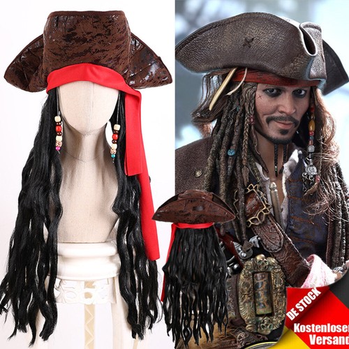 Piratenhut braun mit - piratenhut,