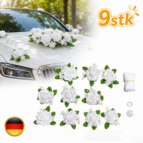 Girlande autoschmuck hochzeit - autoschmuck,