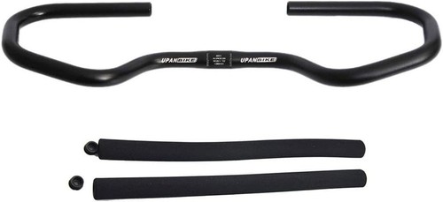 Schwarzer fahrradlenker mit - schwarzer,