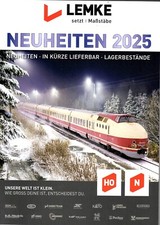 Lemke Neuheiten H0 und N von 2025: 64 Seiten; guter Zustand