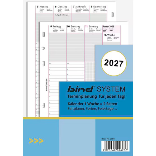 Neu bind kalender 2027 - neu,