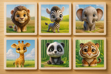 Puzzle Set - 6 niedliche