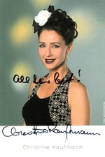 CHRISTINE KAUFMANN signed