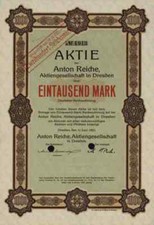 Anton Reiche AG 1921 Dresden