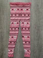 ??Lupilu Mädchen Strick-Leggings Gr.110/116,Rosa,Eisbär,Herz ?? Winter-Motiv