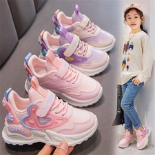Kinder Sneakers Turnschuhe Mädchen Klettverschluss Trainers Freizeit Laufschuhe