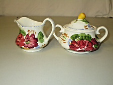 Simpsons Porzellan Ware Belle Fiore England Zuckerdose Milchkännchen