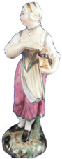 18. Jh Ludwigsburg Porzellan Drehleier Spieler Figurine Porzellan Figur