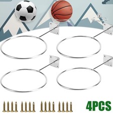 4 Pcs Ballhalter Wand Ball Wandhalterung Metall mit Schrauben für Aufbewahrung
