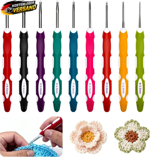 Häkelnadel set stück - set, 9