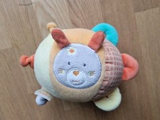 Pusblu Baby Spielball Plüschball Spielzeug Motorik Rassel ca. 15x18cm Rasselball