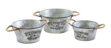 Pflanzgefäß Metalltopf