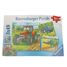 Ravensburger Kinderpuzzle Große Landmaschinen Puzzle 3x49 Teile ab 5 Jahren Spaß