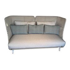 DEDON Sofa Mbarq Stoff A Natura Ash Grau Gestell Aluminium 