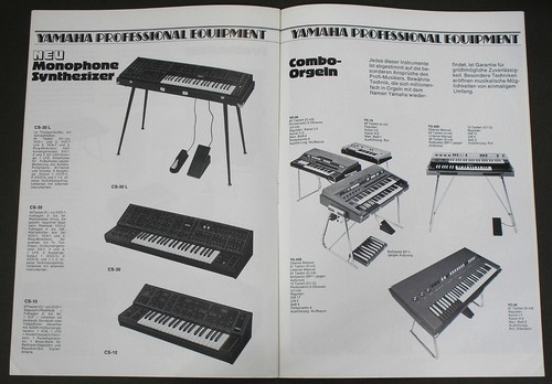 Yamaha katalog 1978 cs - yamaha, cs-80