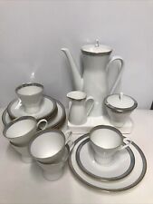 Gala Blau Rosenthal Form 2000 R. Loewy Porzellan Kaffee Service für 6 Personen