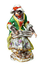 Figur Sängerin mit Noten