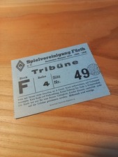 Alte Fußball Eintrittskarte Stadion Spielvereinigung Fürth 1950/60er Top Zustand