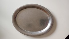 Tablett Serviertablett VDN Kaffeetablett Edelstahl oval 19,5x15 cm Gedeck 18/10