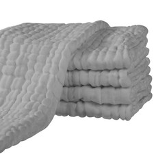 Yoofoss Mullwindeln Spucktücher 5er Set 65x65 cm Mulltücher 100% Baumwolle Stoff