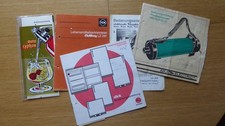 Alte Werbung Prospekte Anleitung Bedienungsanleitung Konvolut (DDR)