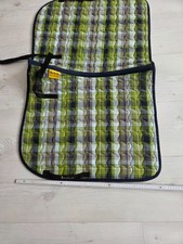 Schabracke, Sattelunterlage, Sattelpad  grün Kariert Kavalkade