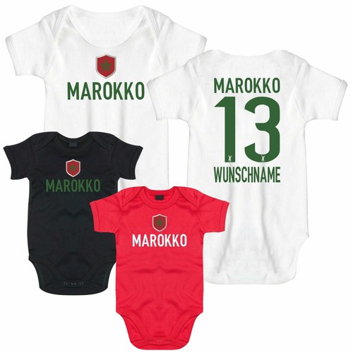 Baby body marokko druck nummer - body,