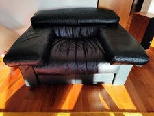 Couch B&B Italia Schwarz 2 Doppelsitzer und 1 Einzelsitzer. Klassiker Topzustand