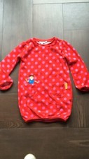 Pippi Langstrumpf Kleid rot Punkte Gr 86/92 Pipi Ahlens Schweden
