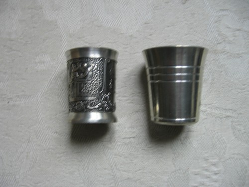 Stück zinn schnaps becher - schnaps,