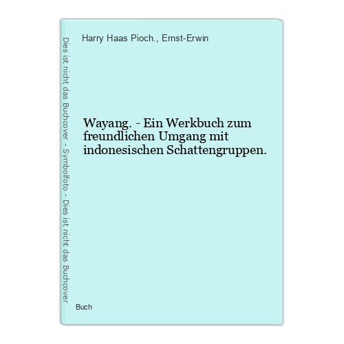 Wayang ein werkbuch - -,