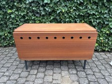 REGO Kommode Teak-Holz 60er Jahre, Klappe, großer Stauraum z.B. für Bettwäsche