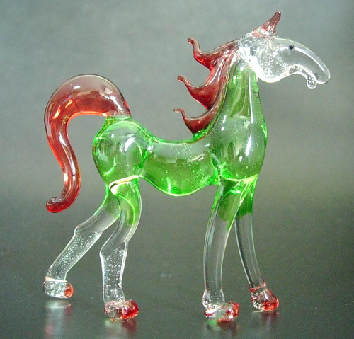 Miniatur glas pferd pony - miniatur, figur