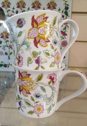 Blumen kaffeebecher 2er set - kaffeebecher,