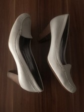 ecco Damen Schuhe,  Pumps , Mokassins, Weiss, Gr. 39,  Leder,