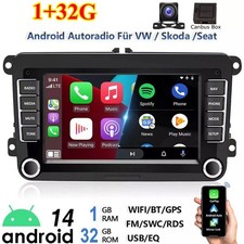 Für VW Golf 5 6 Plus Touran Caddy Jetta Autoradio Android 14 Apple Carplay NAVI