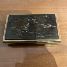 streichholz etui Messing