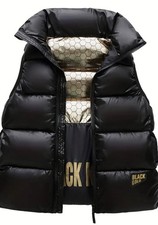 Jungen Weste Schwarz /gold Neu