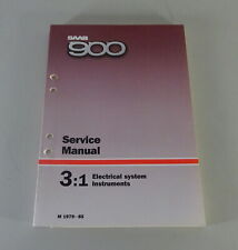 Workshop Manual Saab 900 Electrical system & Instruments Model-Year 1979-1985