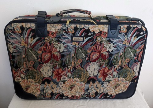 Gobelin koffer blumendekor - koffer,