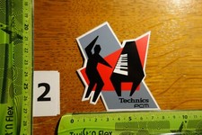 Alter Aufkleber Media Musikinstrument HeimOrgel Klavier TECHNICS PCM