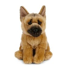 Dt. Schäferhund sitzend HUND Plüschtier Stofftier Kuscheltier H22cm LivingNature